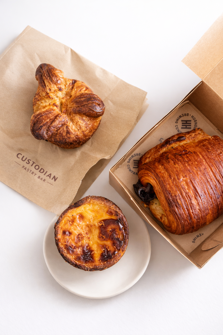 Selection of Custodian pastries and cafe favourites.